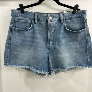 Joe's Jeans Light Blue Frayed Hem Jessie Relaxed Shorts